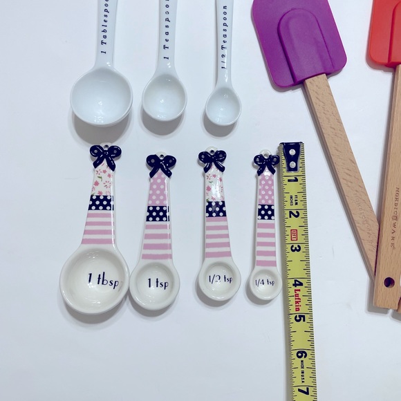 Kitchen Tools 2 Sets of Ceramic Measuring Spoons Nordic Ware Spatulas - Picture 5 of 9